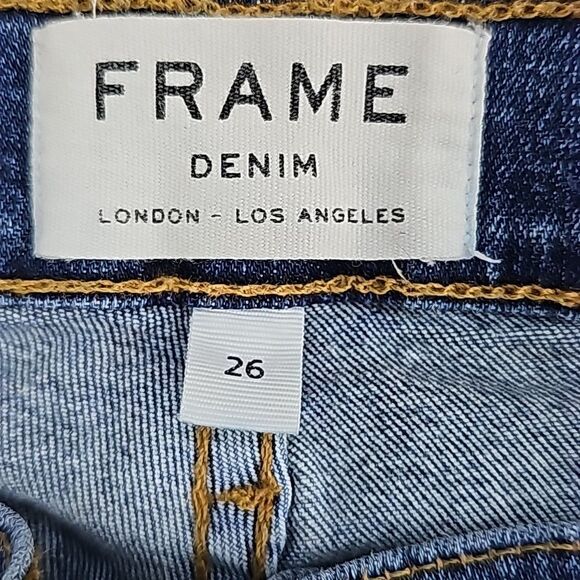 FRAME‎ -07 Women's Le Skinny De Jeanne Jeans in Fillmore Wash Mid-rise 26 - Picture 5 of 10